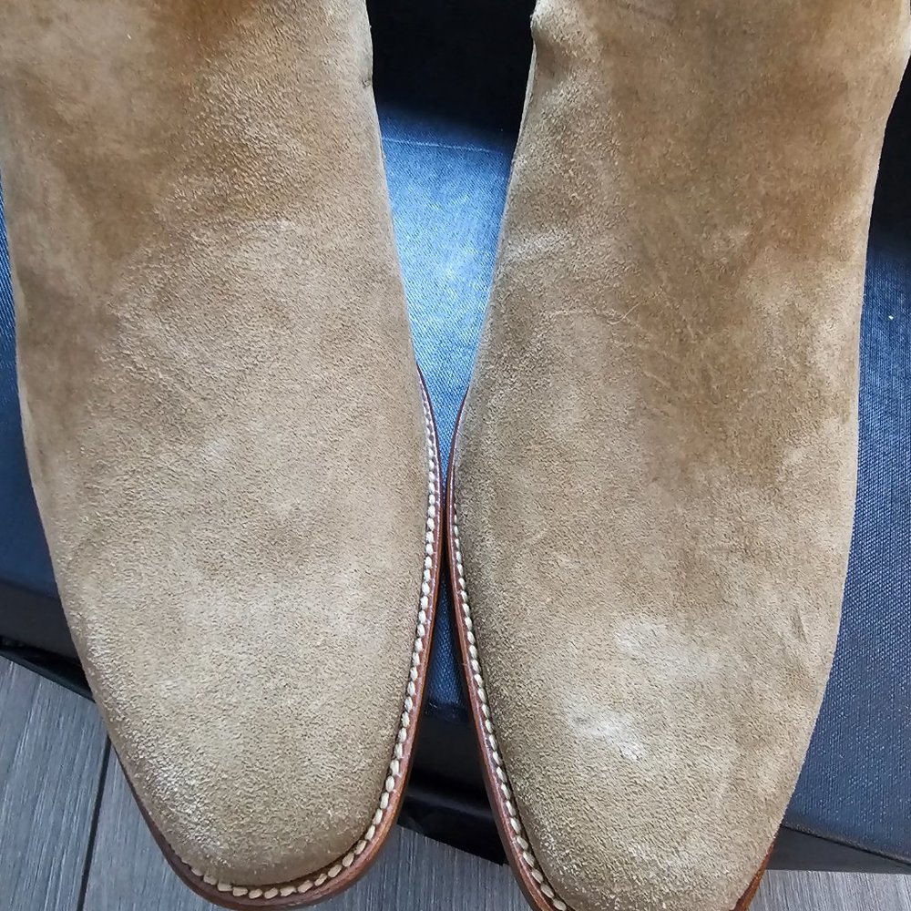 NEW Saint Laurent Suede Ankle Boot in Camel, Size 8.5 US - Picture 5 of 9